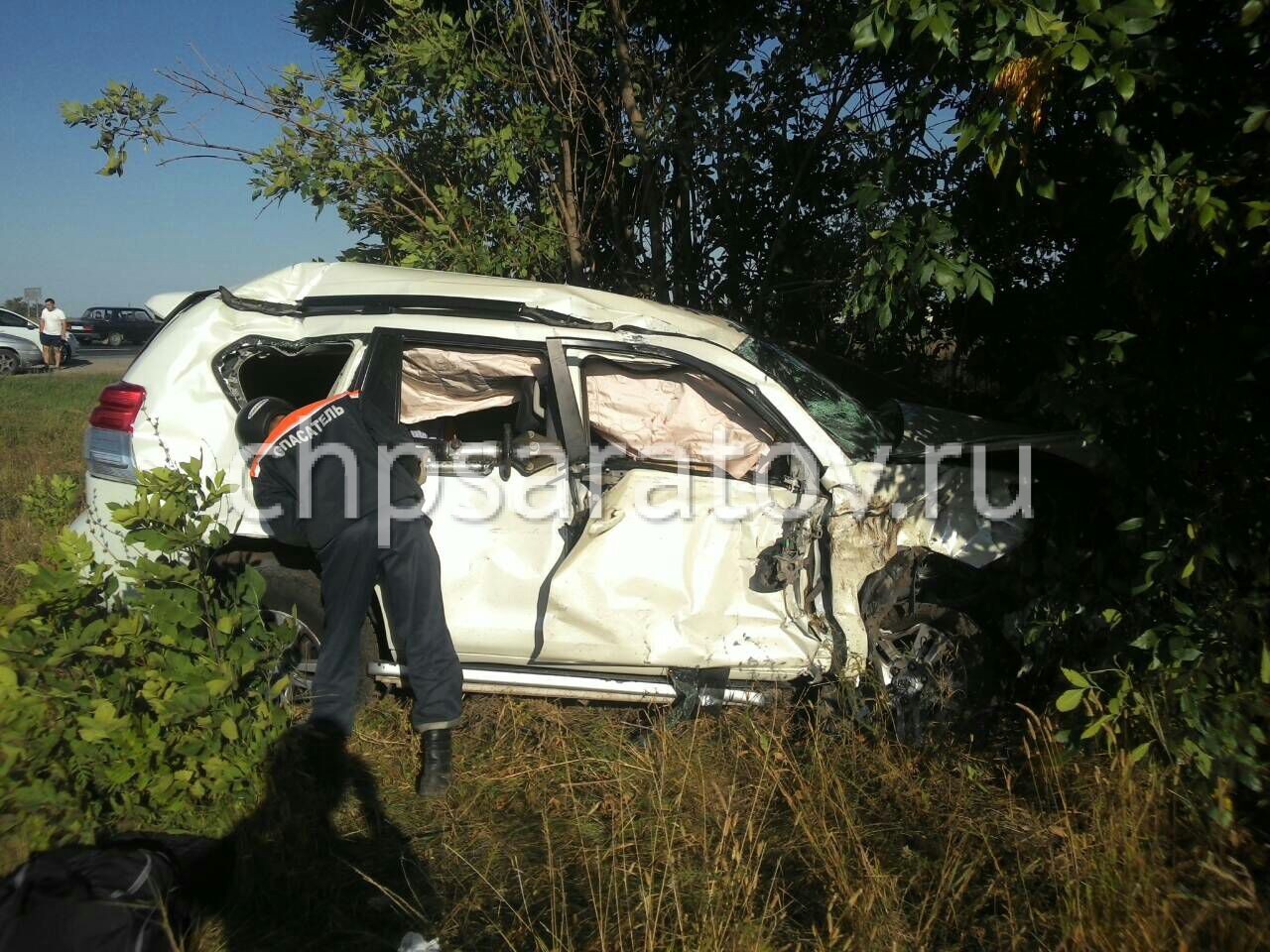 В РЕЗУЛЬТАТЕ СТОЛКНОВЕНИЯ ДВУХ АВТОМОБИЛЕЙ НА ПЕСЧАНО-УМЕТСКОМ ТРАКТЕ ПОГИБ  ОДИН ЧЕЛОВЕК – 18.09.2017 – ЧП Саратов