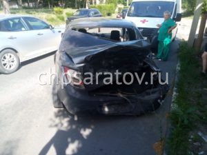 В результате ДТП на Новоузенской пострадал таксист

