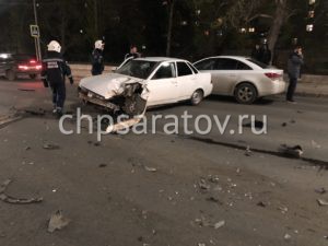 В Кировском районе произошло столкновение четырёх автомобилей
