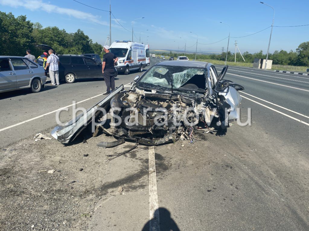 Публикуем видео с места ДТП в Воскресенском районе, где пострадали двое  взрослых и двое детей – 21.06.2021 – ЧП Саратов