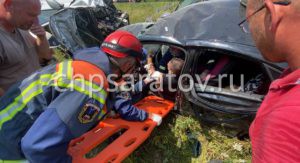 В результате ДТП в Саратовском районе пострадали 11 человек

