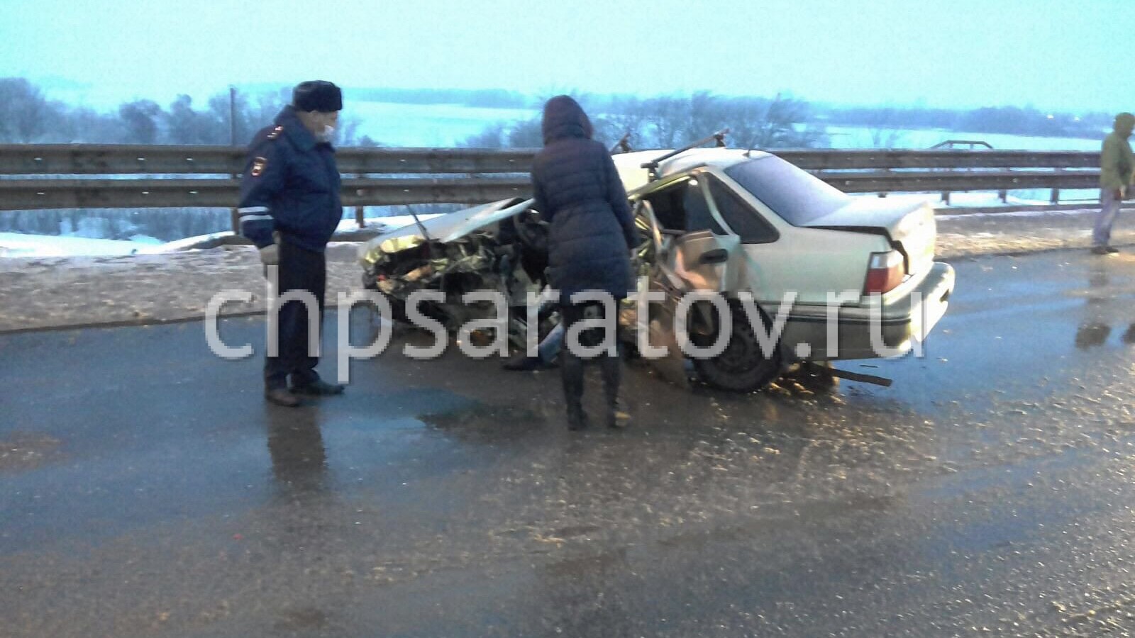 В результате ДТП на новом мосту Саратов-Энгельс погиб мужчина | 05.03.2022  | Саратов - БезФормата