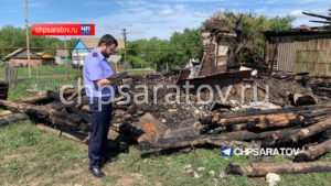 В Турковском районе на пожаре погиб мужчина
