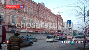 В Саратове пожарные ликвидируют возгорание в ресторане «Москва»
