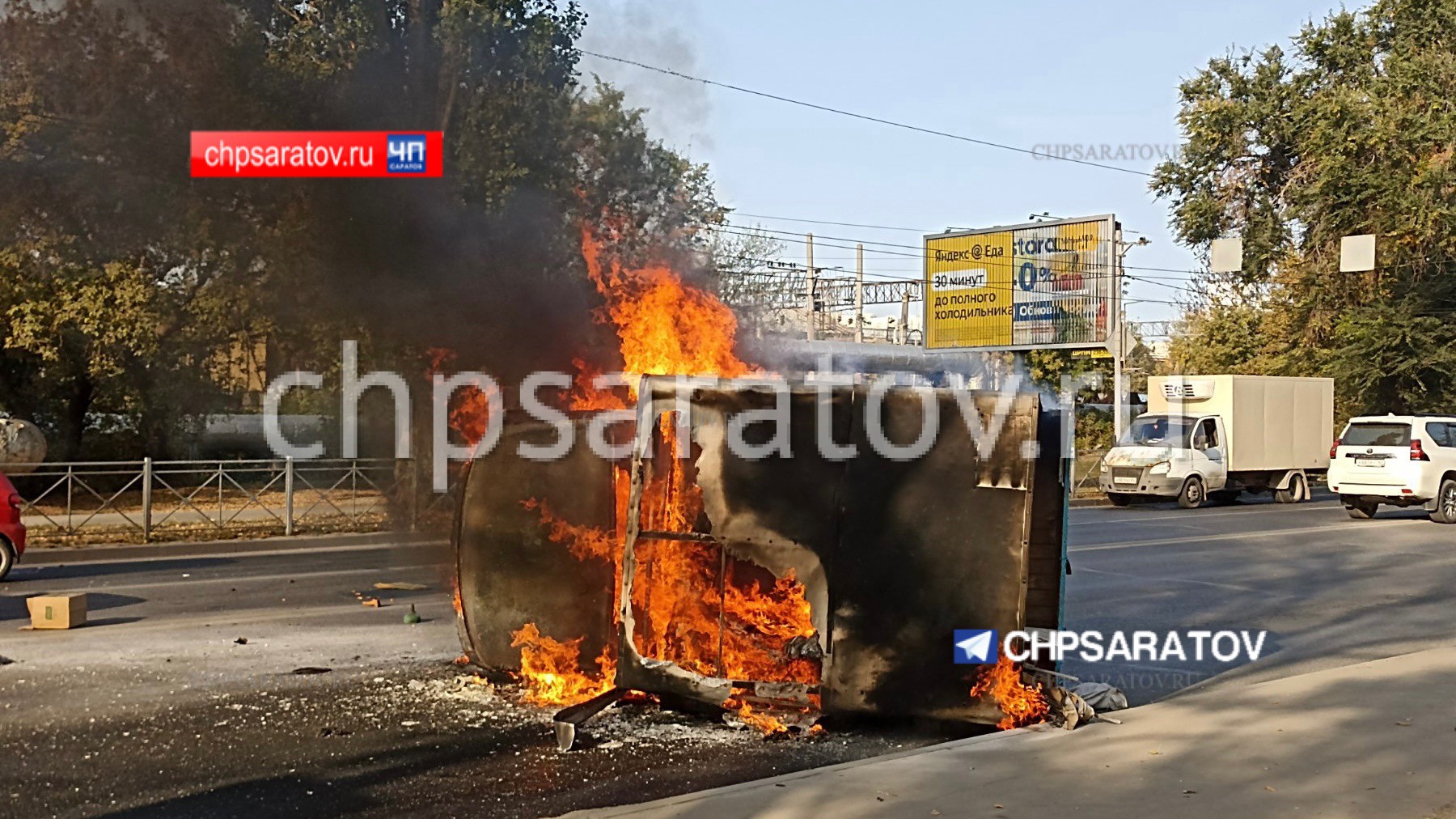 В результате ДТП в Ленинском районе сгорел мужчина | 04.10.2023 | Саратов -  БезФормата