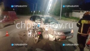 В Ленинском районе в ДТП пострадал несовершеннолетий мотоциклист
