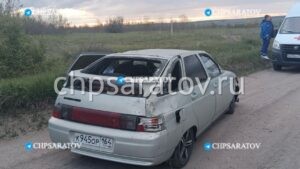 В Гагаринском районе в результате опрокидывания легковушки пострадал мужчина
