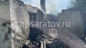 В Краснокутском районе на пожаре погиб мужчина
