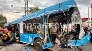11 человек пострадали в ДТП с троллейбусом в Кировском районе
