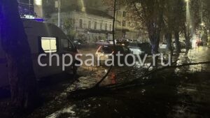 В центре Саратова на несовершеннолетнюю упала ветка от дерева
