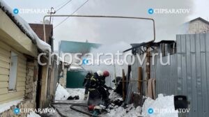 В Кировском районе пожарные ликвидировали возгорание сарая
